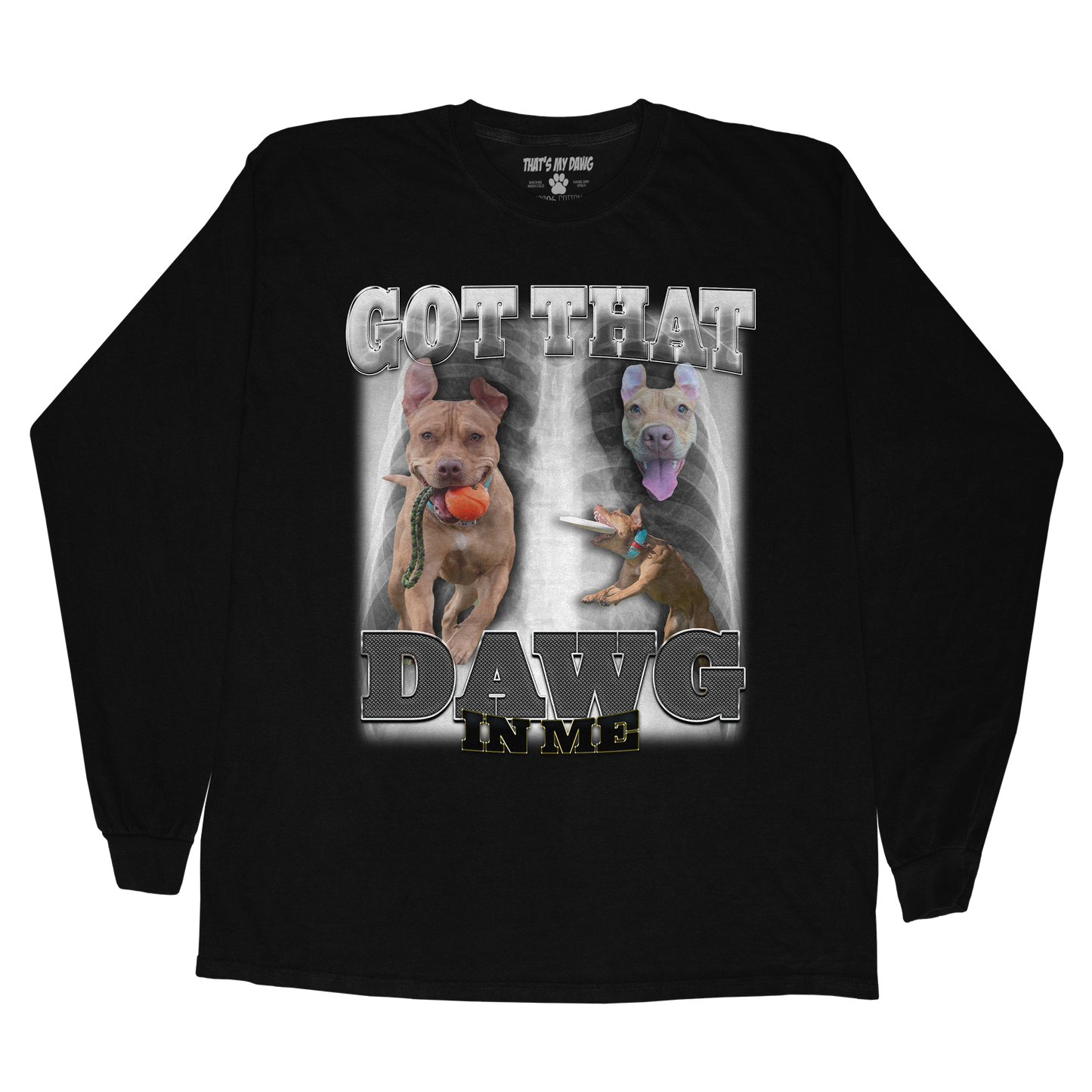 Custom Dawg In Me Long Sleeve – Upload Any Pet, Friend, or Other Favorite Picture