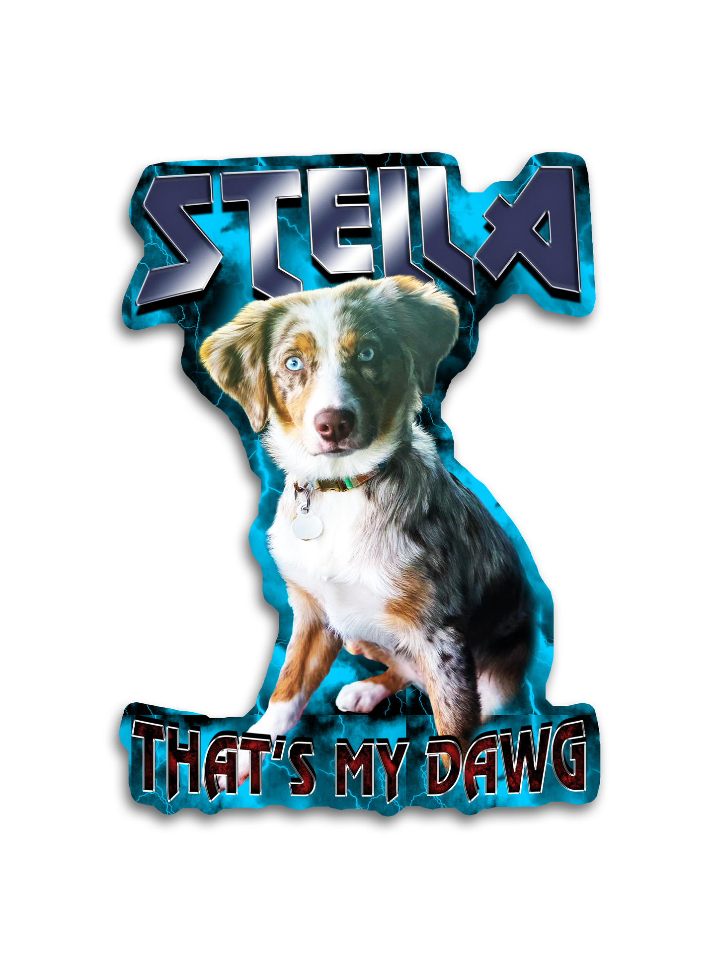 Custom "Heavy Metal" Stickers – Upload Any Pet, Friend, or Other Favorite Picture