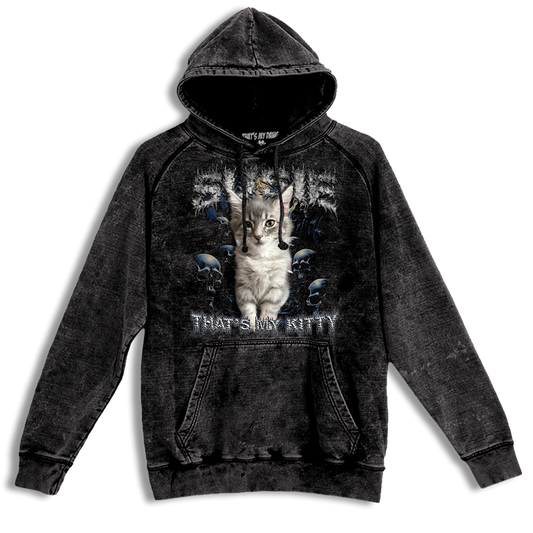 Custom Horrorcore Vintage Hoodie – Upload Any Pet, Friend, or Other Favorite Picture