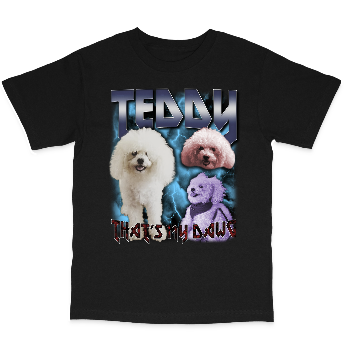 Custom Heavy Metal T-Shirt – Upload Any Pet, Friend, or Other Favorite Picture