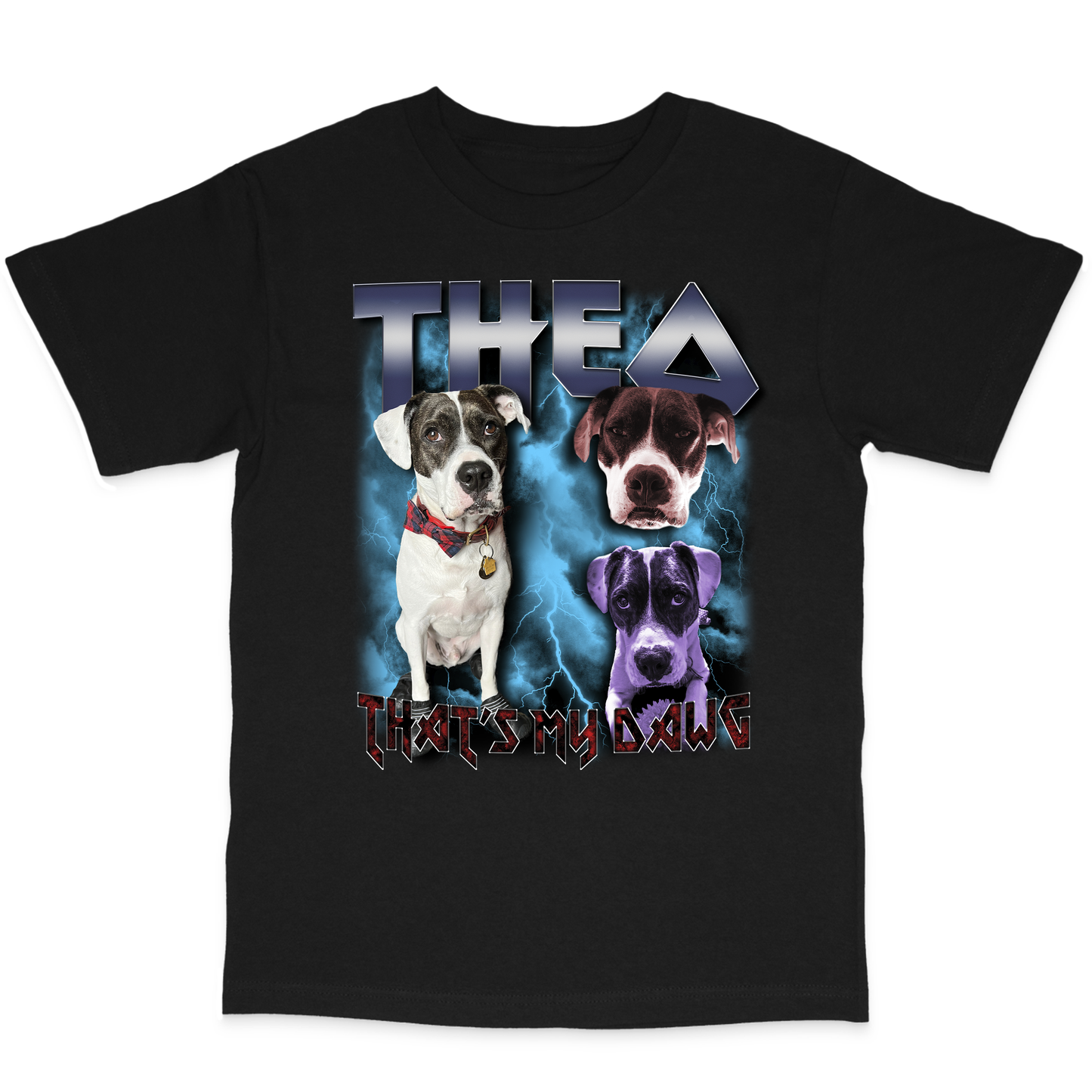 Custom Heavy Metal T-Shirt – Upload Any Pet, Friend, or Other Favorite Picture