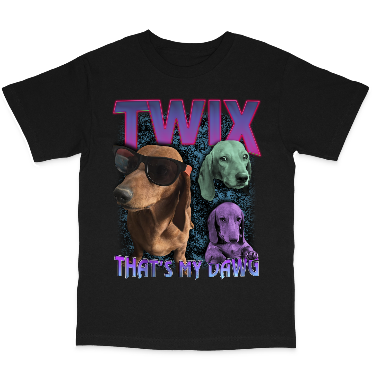 Custom 90s Bootleg T-Shirt – Upload Any Pet, Friend, or Other Favorite Picture
