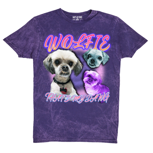Custom 90s Airbrush Vintage T-Shirt – Upload Any Pet, Friend, or Other Favorite Picture