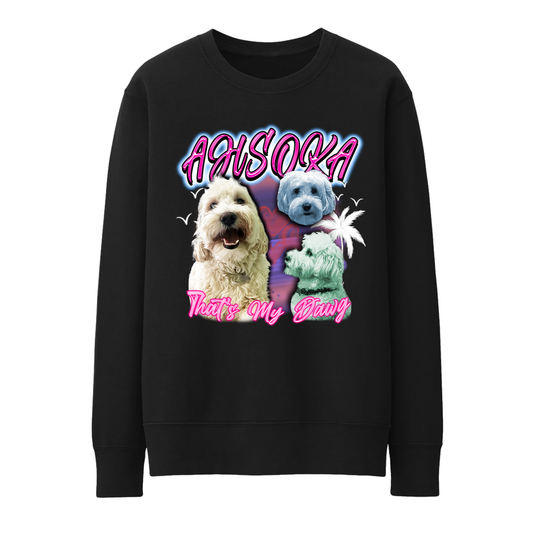 Custom Airbrush 2.0 Crewneck – Upload Any Pet, Friend, or Other Favorite Picture