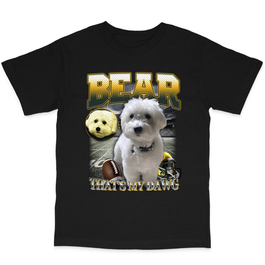 Custom NFL T-Shirt – Feature Your Pet as a Football Star!