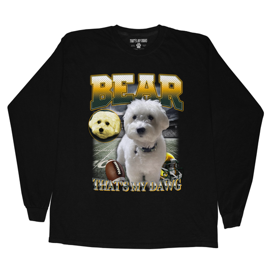 Custom NFL Long Sleeve – Feature Your Pet as a Football Star!