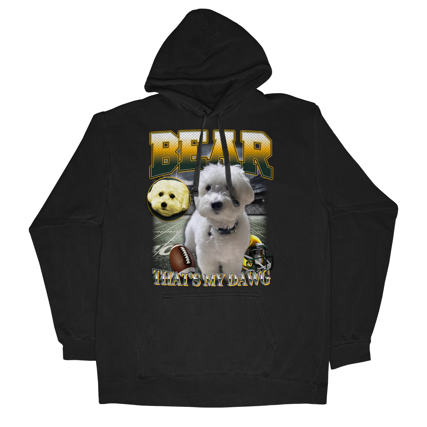 Custom NFL Hoodie – Feature Your Pet as a Football Star!