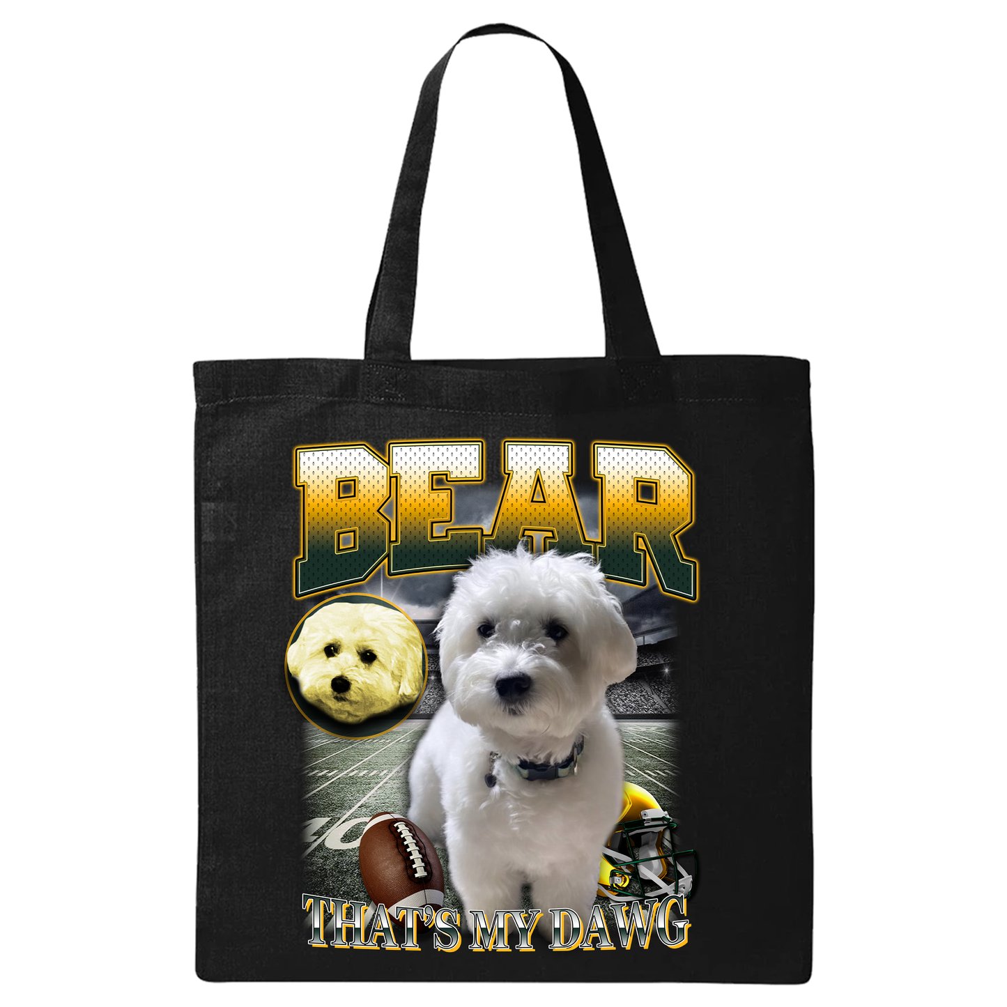 That's My Dawg Custom "90's NFL" Tote Bag