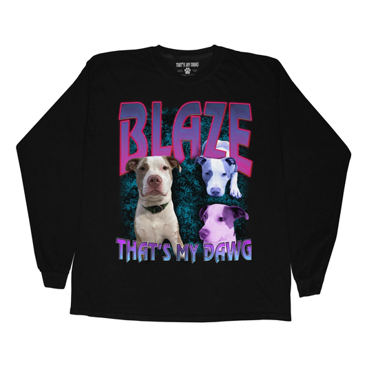 Custom 90s Bootleg Long Sleeve – Upload Any Pet, Friend, or Other Favorite Picture