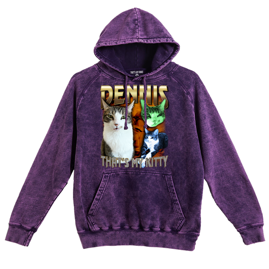 Custom 90s Bling Vintage Hoodie – Upload Any Pet, Friend, or Other Favorite Picture