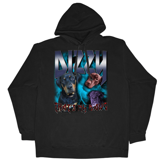 Custom Heavy Metal Hoodie – Upload Any Pet, Friend, or Other Favorite Picture