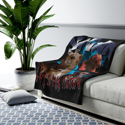 Custom Heavy Metal Blanket – Upload Any Pet, Friend, or Other Favorite Picture
