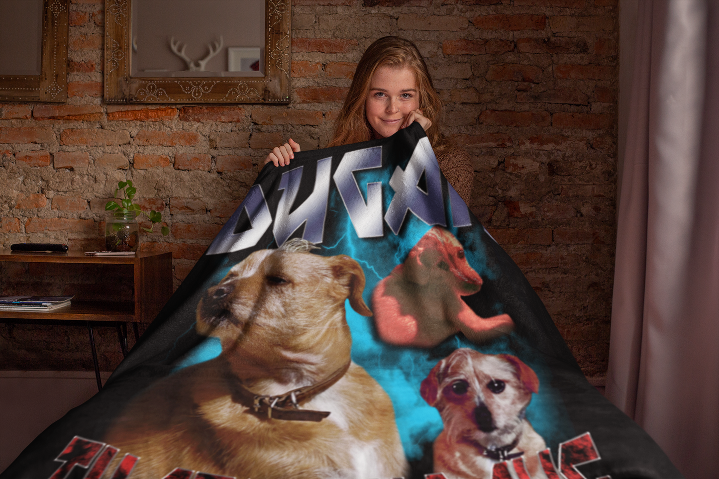 That's My Dawg Custom "Heavy Metal" Plush Blanket