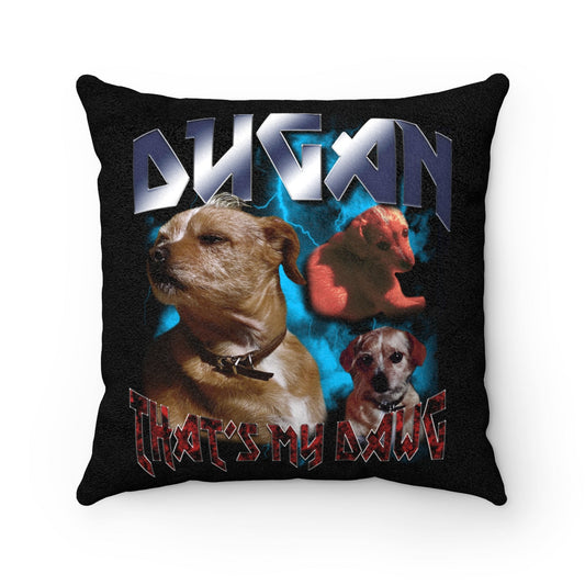 Custom Heavy Metal Pillow – Upload Any Pet, Friend, or Other Favorite Picture