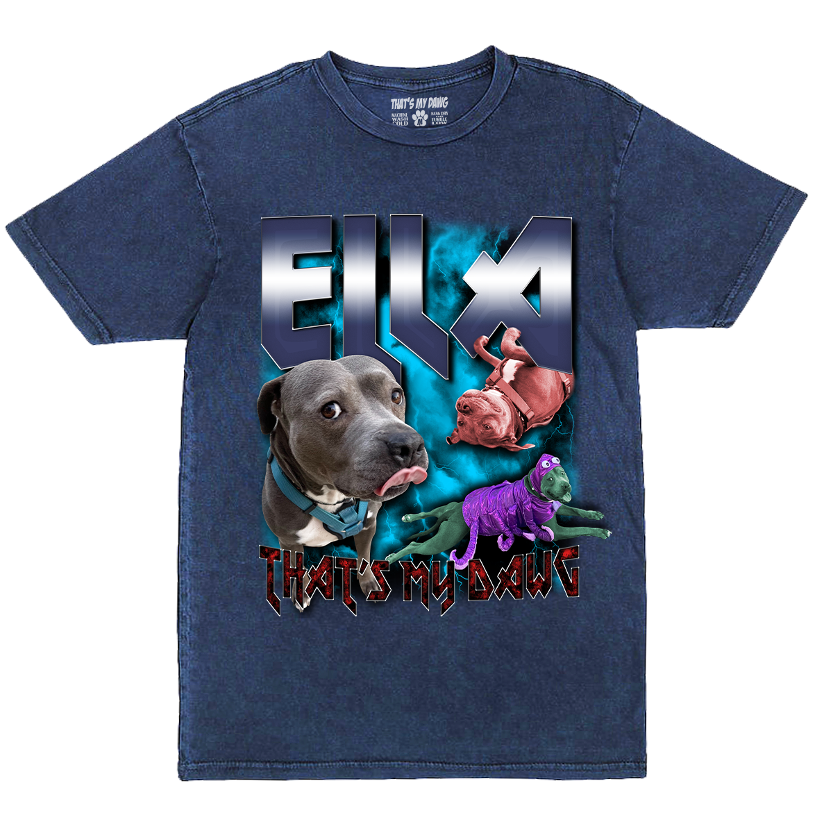 Custom Heavy Metal Vintage T-Shirt – Upload Any Pet, Friend, or Other Favorite Picture