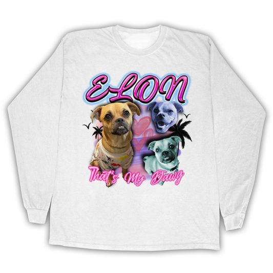 Custom Airbrush 2.0 Long Sleeve – Upload Any Pet, Friend, or Other Favorite Picture