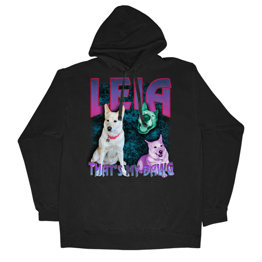 Custom 90s Bootleg Hoodie – Upload Any Pet, Friend, or Other Favorite Picture