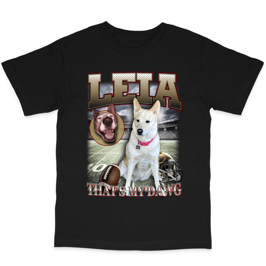 Custom NFL T-Shirt – Feature Your Pet as a Football Star!