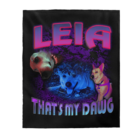 Custom 90s Bootleg Blanket – Upload Any Pet, Friend, or Other Favorite Picture