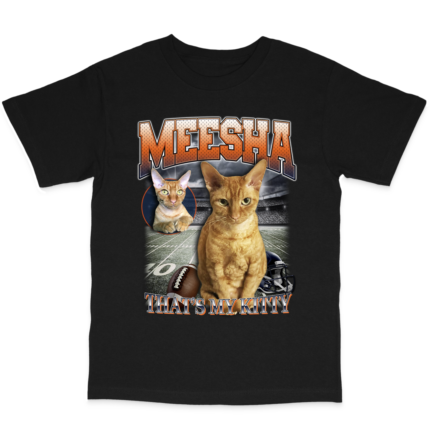 Custom NFL T-Shirt – Feature Your Pet as a Football Star!