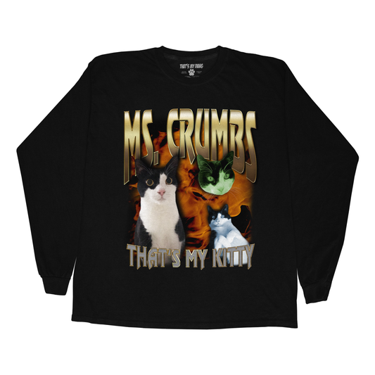 Custom 90s Bling Long Sleeve – Upload Any Pet, Friend, or Other Favorite Picture
