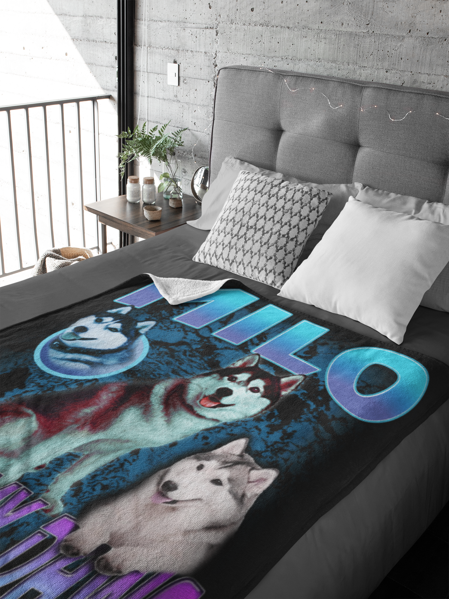 Custom 90s Bootleg Blanket – Upload Any Pet, Friend, or Other Favorite Picture