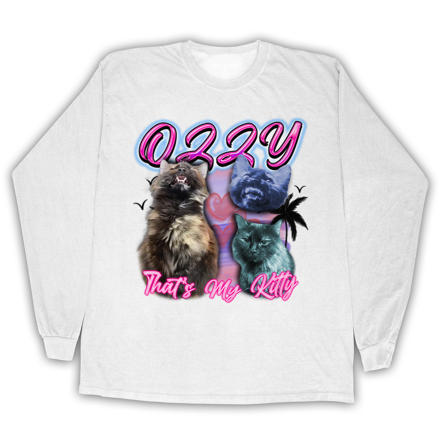 Custom Airbrush 2.0 Long Sleeve – Upload Any Pet, Friend, or Other Favorite Picture