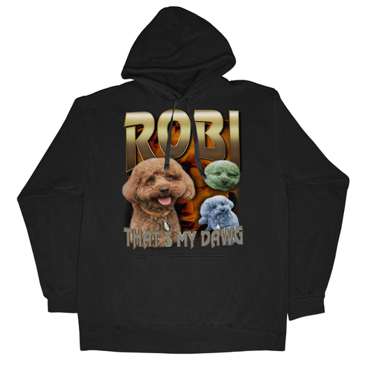 Custom 90s Bling Hoodie – Upload Any Pet, Friend, or Other Favorite Picture