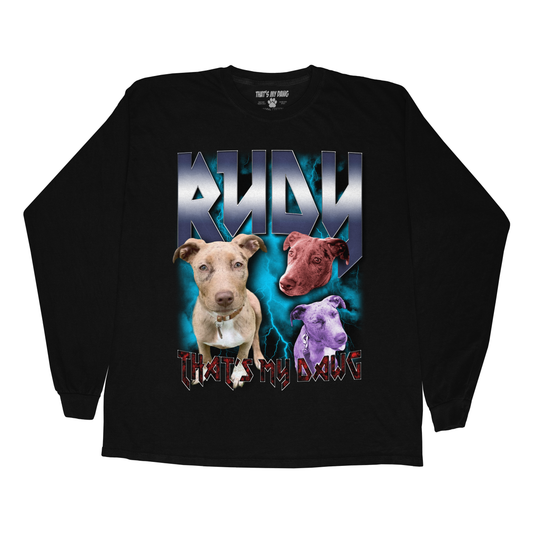 Custom Heavy Metal Long Sleeve – Upload Any Pet, Friend, or Other Favorite Picture