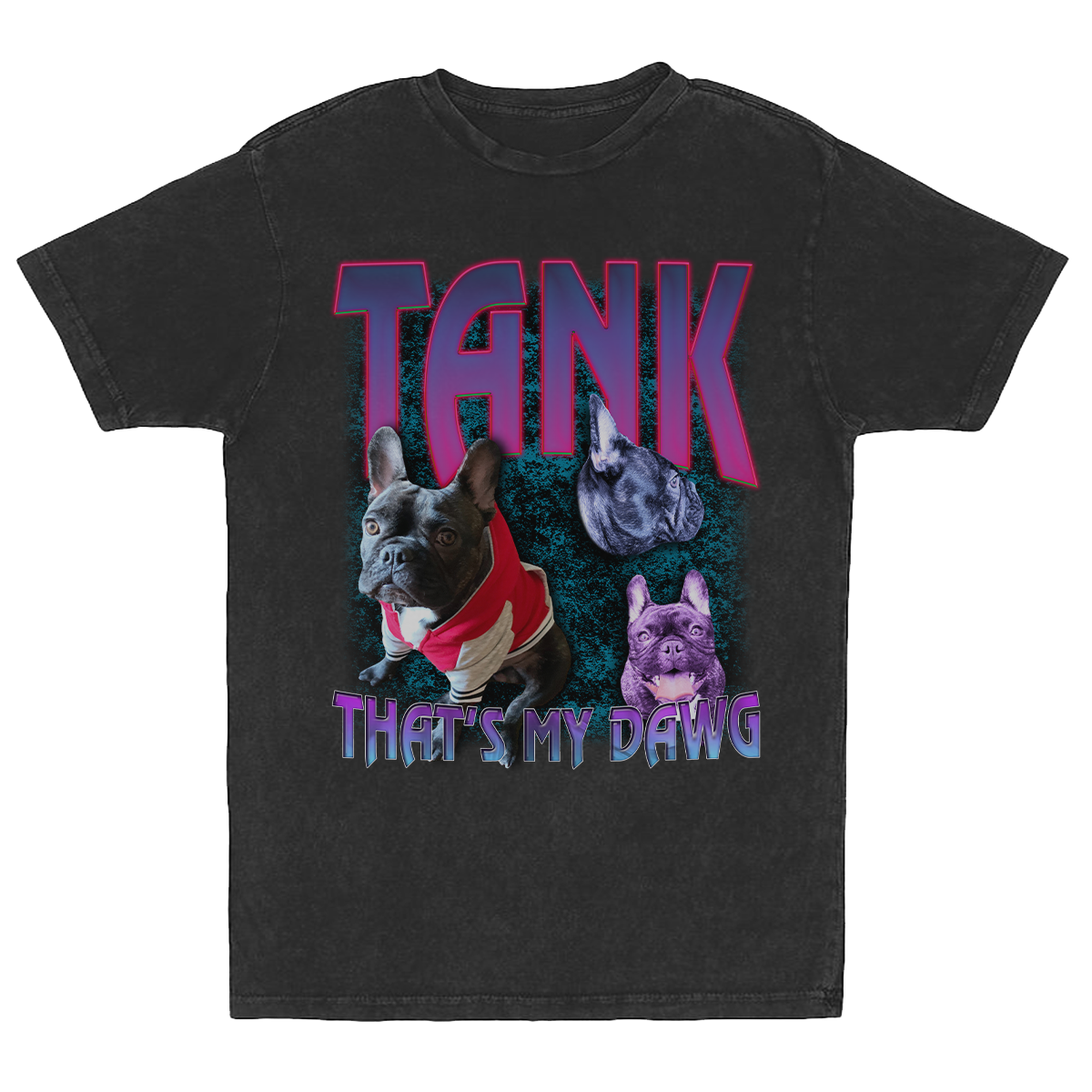 Custom 90s Bootleg Vintage T-Shirt – Upload Any Pet, Friend, or Other Favorite Picture