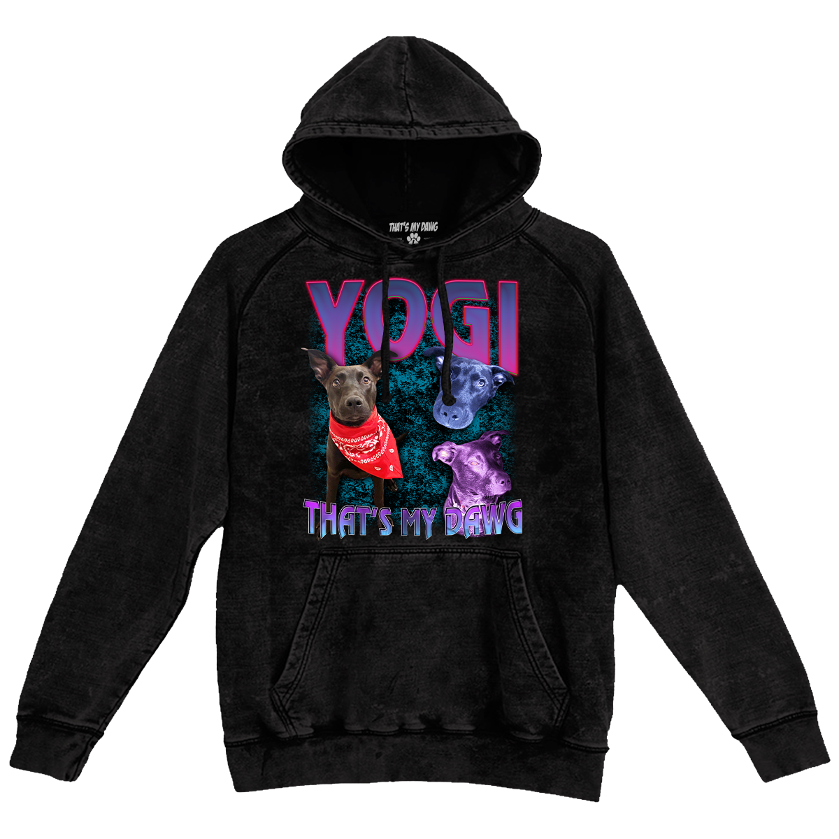 Custom 90s Bootleg Vintage Hoodie – Upload Any Pet, Friend, or Other Favorite Picture