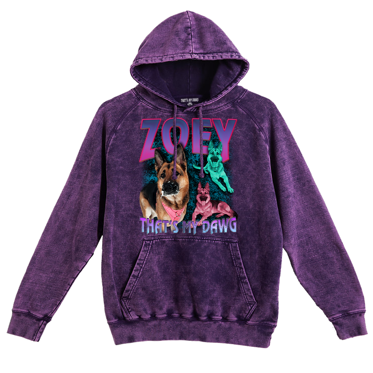 Custom 90s Bootleg Vintage Hoodie – Upload Any Pet, Friend, or Other Favorite Picture