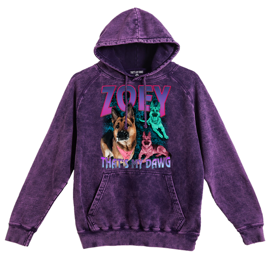 Custom 90s Bootleg Vintage Hoodie – Upload Any Pet, Friend, or Other Favorite Picture
