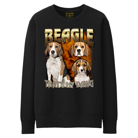 90's Style Beagle Crewneck Sweaters