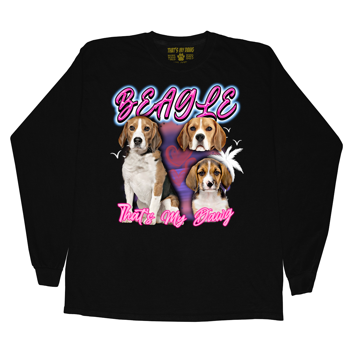 90's Style Beagle Long Sleeves