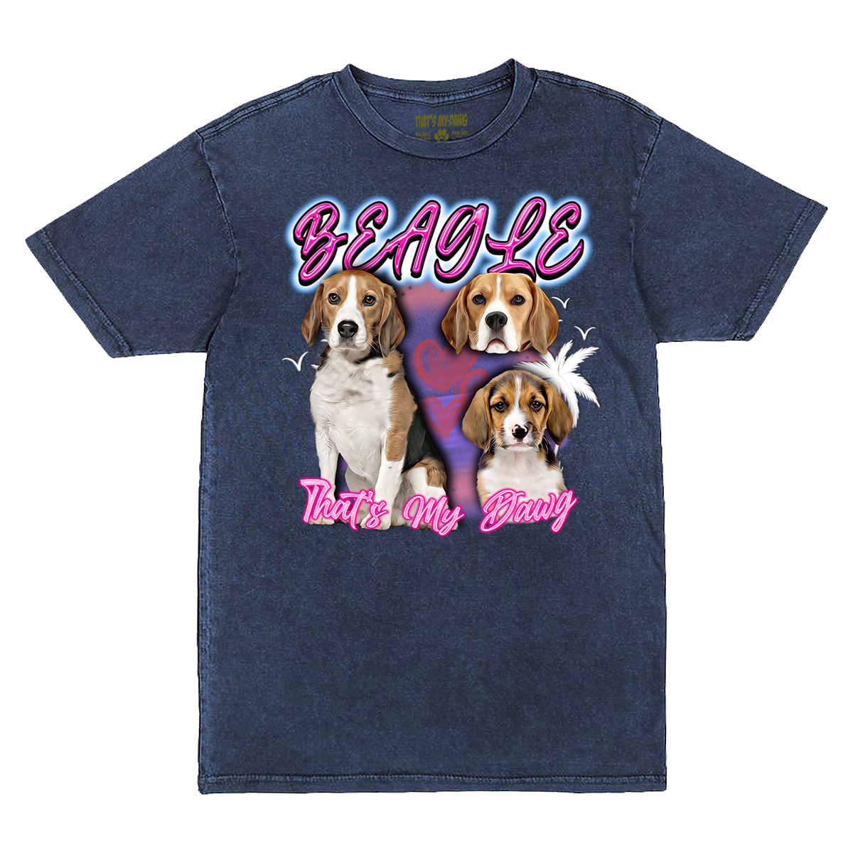 90's Style Beagle Vintage T-Shirts (Denim)
