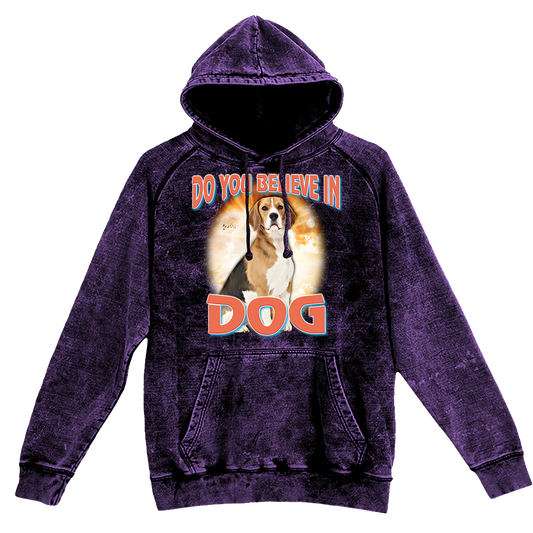 90's Style Beagle Vintage Hoodies (Cloud Purple)