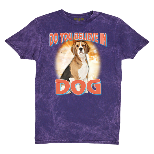 90's Style Beagle Vintage T-Shirts (Cloud Purple)