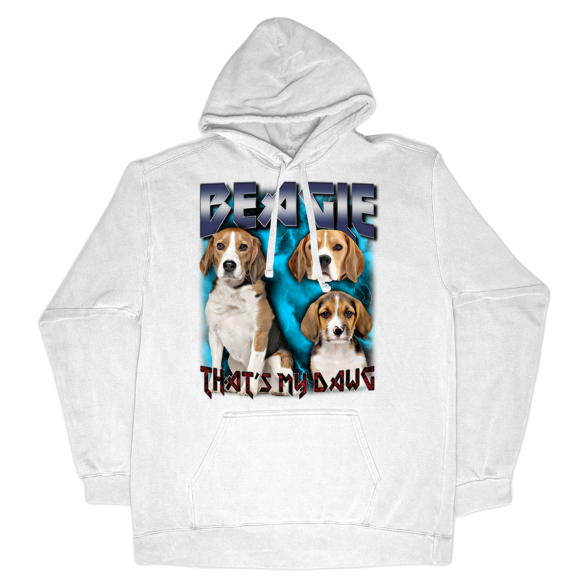 90's Style Beagle Hoodies