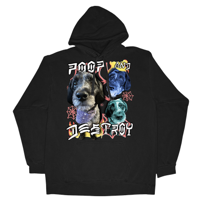 Custom Poop and Destroy Hoodie – Upload Any Pet, Friend, or Other Favorite Picture