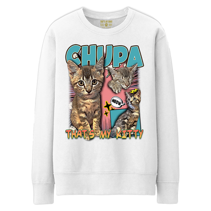 Custom Comic Book Crewneck – Upload Any Pet, Friend, or Other Favorite Picture