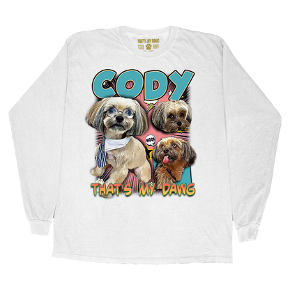 Custom Comic Book Long Sleeve – Upload Any Pet, Friend, or Other Favorite Picture