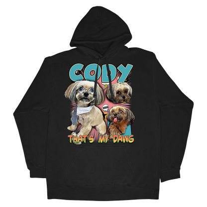 Custom Comic Book Hoodie – Upload Any Pet, Friend, or Other Favorite Picture