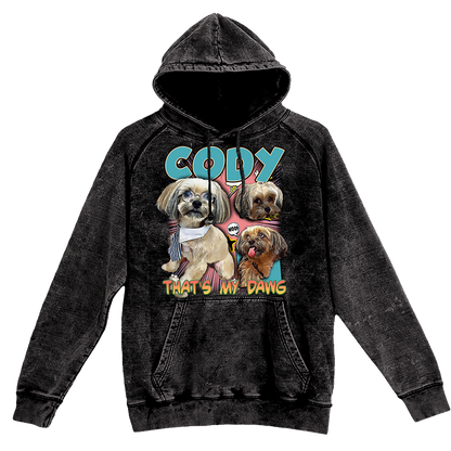 Custom Comic Book Vintage Hoodie – Upload Any Pet, Friend, or Other Favorite Picture