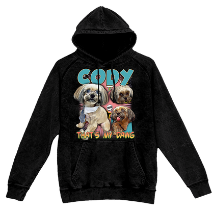 Custom Comic Book Vintage Hoodie – Upload Any Pet, Friend, or Other Favorite Picture