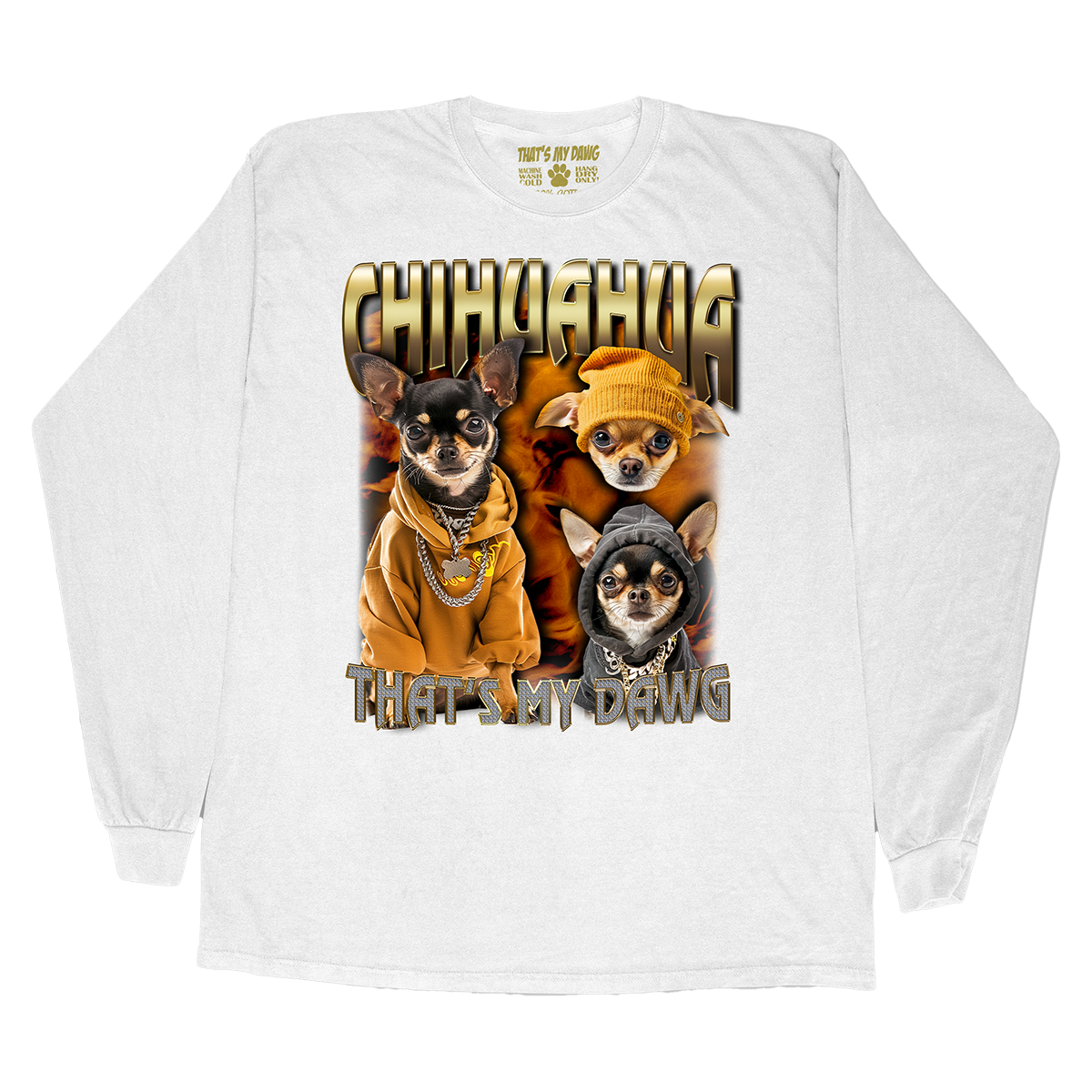 90's Style Chihuahua Long Sleeves