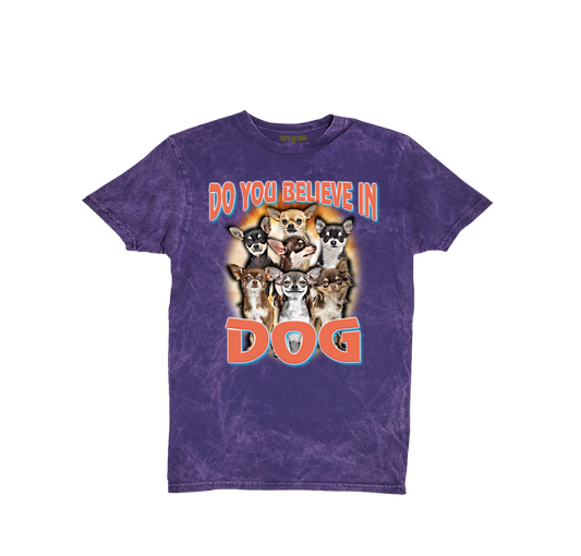 90's Style Chihuahua Vintage T-Shirts (Cloud Purple)
