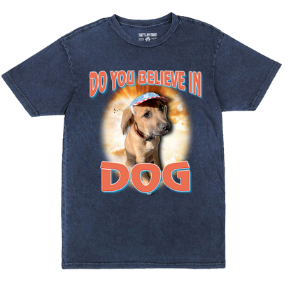 Custom Dog God Vintage T-Shirt – Upload Your Dog and Turn Them Into a Deity