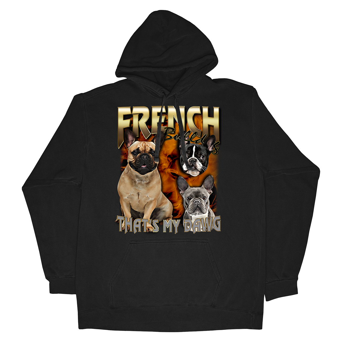 90's Style French Bulldog Hoodies