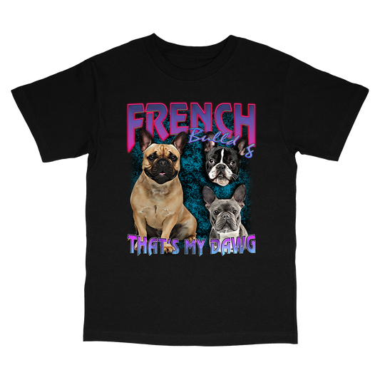 90's Style French Bulldog T-Shirts